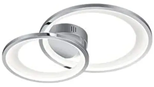 Produktbild: Trio Leuchten LED Deckenleuchte Granada 673810206, Metall Chrom/Weiß, inkl. 29 Watt LED, Switch Dimmer