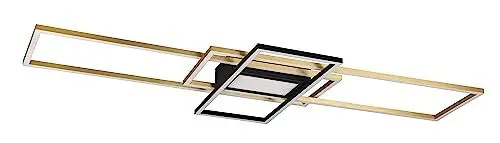 Produktbild: Trio Leuchten LED Deckenleuchte Irvine 620010408, Metall Messing matt, inkl. 60 Watt LED, Fernbedienung, Dimmer, Nachtlicht