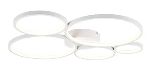 Produktbild: Trio Leuchten LED Deckenleuchte Rondo 622610531, Metall Weiß matt, inklusiv 49 Watt LED, Switch Dimmer