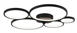 Produktbild: Trio Leuchten LED Deckenleuchte Rondo 622610532, Metall Schwarz matt, inklusiv 49 Watt LED, Switch Dimmer