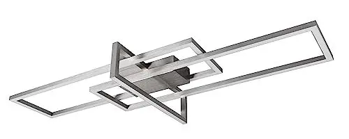 Produktbild: Trio Leuchten LED Deckenleuchte Salinas 620310307, Metall Nickel matt, inkl. 34 Watt LED, Switch Dimmer