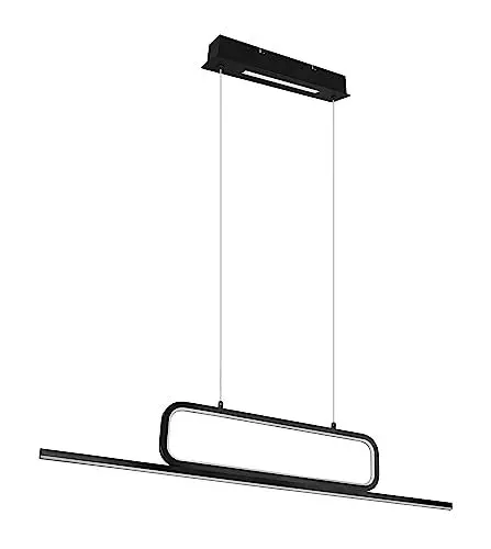 Produktbild: Trio Leuchten LED Pendelleuchte Aick 327210332, Aluminium Schwarz matt, inkl. 38 Watt LED, Switch Dimmer