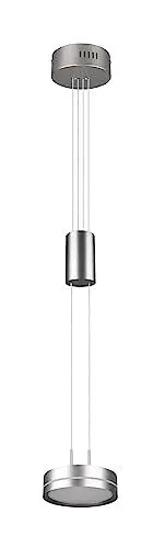 Produktbild: Trio Leuchten LED Pendelleuchte Franklin 326510107, Metall Nickel matt, inkl. 9 Watt LED, Switch Dimmer
