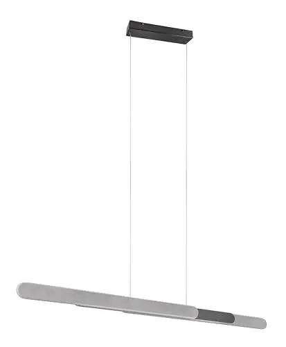 Produktbild: Trio Leuchten LED Pendelleuchte Helios 343310305, Aluminium gebürstet, inkl. 48 Watt LED, Touch Dimmer, Lichtfarbe einstellbar