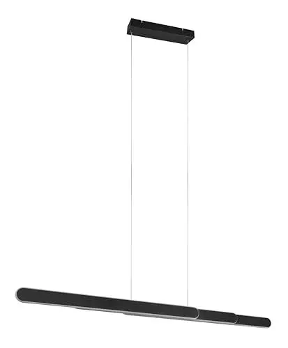 Produktbild: Trio Leuchten LED Pendelleuchte Helios 343310332, Metall Schwarz matt, inkl. 48 Watt LED, Touch Dimmer, Lichtfarbe einstellbar
