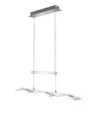 Produktbild: Trio Leuchten LED Pendelleuchte Stakkato 377310307, Metall Nickel matt, 3x 4.5 Watt