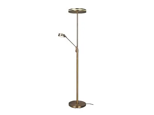 Produktbild: Trio Leuchten LED Stehleuchte Franklin 426510204, Metall Altmessing, inkl. 35 Watt LED, Farbwechsel, Dimmer