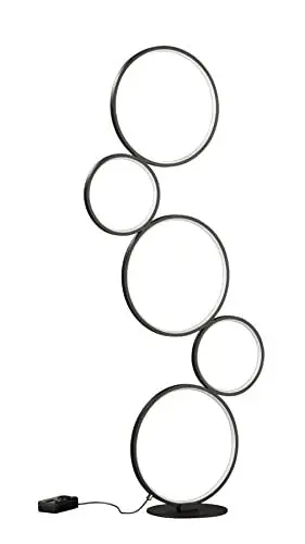 Produktbild: Trio Leuchten LED Stehleuchte Rondo 422610532, Metall schwarz matt, inkl. 36 Watt LED, Fuß Dimmer
