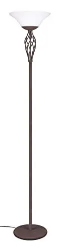 Produktbild: Trio Leuchten Stehleuchte Rustica 401000224, Metall rostfarbig, Glas weiß matt, exklusiv 2x E27
