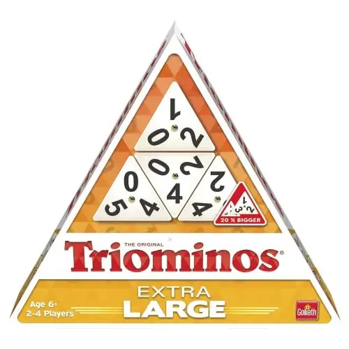 Produktbild: Triominos Extra Large, Brettspiel ab 6 Jahren, Familienspiel und Gesellschaftsspiele für 2 bis 4 Spieler