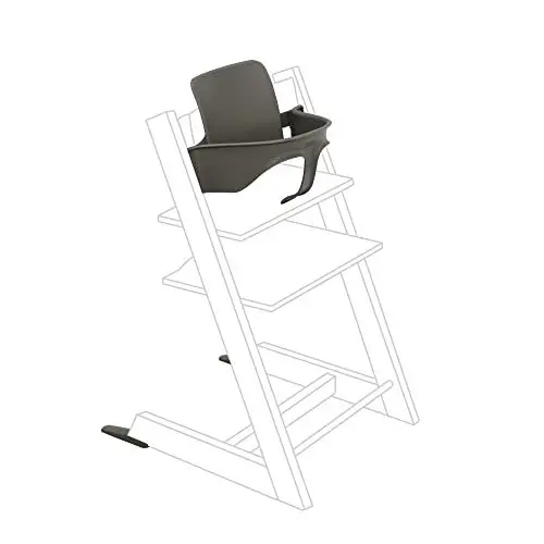 Produktbild: Tripp Trapp Baby Set von Stokke, Hazy Grey – Verwandle den Tripp Trapp in einen Hochstuhl – Abnehmbarer Sitz für Kinder von 6-36 Monaten – Kompatibel mit Tripp Trapp Modellen nach Mai 2006