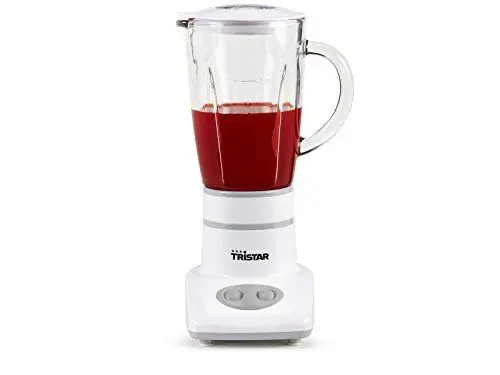 Produktbild: Tristar BL-4431 Mixer – Edelstahlklingen – 2 Geschwindigkeiten - 450 ml Glaskanne - Kompakt