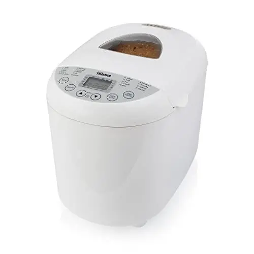 Produktbild: Tristar BM-4586 Brotback-Automat – Einstellbarer Bräunungsgrad für die Kruste – glutenfreies Programm, Weiß