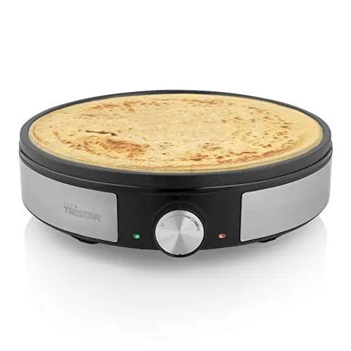 Produktbild: Tristar BP-2638 Crêpe-Maker - Durchmesser 30 cm - Inklusive Zubehör - Thermostat - Edelstahl - schwarz