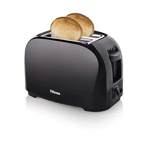 Produktbild: Tristar BR-1025 Toaster, 6 einstellbare Bräunungsstufen, mit Brötchenaufsatz und herausnehmbarem Krümelfach