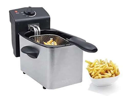 Produktbild: Tristar Edelstahl Fritteuse - mit 2 Liter Fassungsvermögen, Kaltzonefunktion und einstellbarem Thermostat bis 190°C, FR-6919, Silber