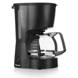 Produktbild: Tristar Kaffeemaschine mit 600 ML Fassungsvermögen - ideal für Campings geeignet (für bis zu 6 Tassen, mit automatischer Abschaltfunktion und Wasserstandsanzeige), CM-1246, Schwarz