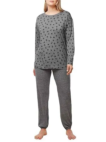 Produktbild: Triumph Damen Endless Comfort Pk Lsl Pajama Set, Dark Grey Melange, 38 EU