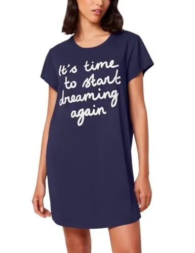 Produktbild: Triumph Damen Nightdresses NDK 02 X Night Shirt, SKYLINE, 48