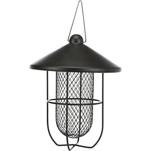 Produktbild: TRIXIE 55651 Erdnuss-Futterspender mit Schutzgitter, Metall, 700 ml/19 × 26 cm, schwarz