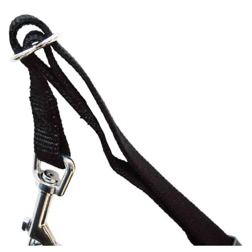 Produktbild: TRIXIE Auto Geschirr Größe S: Brustumfang 30–60 cm/20 mm in schwarz - stufenlos anpassbares Hundegeschirr für das Auto mit verstellbarem Anschnallgurt für kleine Hunde, 1290