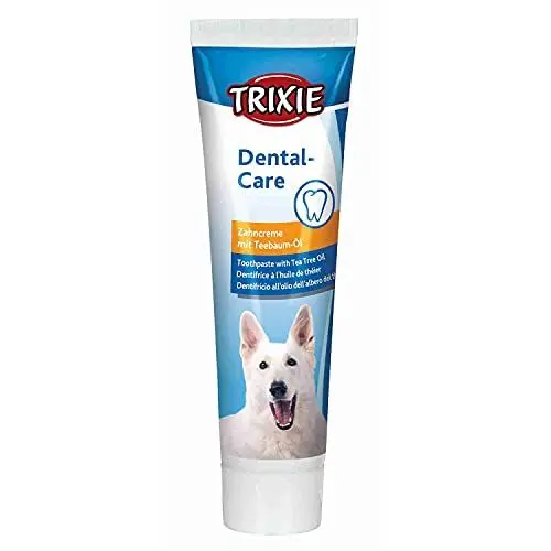 Produktbild: TRIXIE Dental Care | 1 x 100 g | Zahncreme für Hunde mit Teebaumöl | Kann dabei helfen Zahnstein und Verfärbungen vorzubeugen | Zur Verbesserung der Mundhygiene