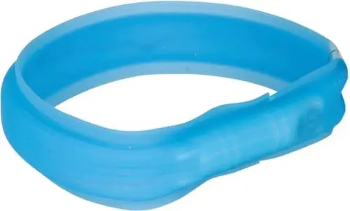 Produktbild: TRIXIE Leuchthalsband für Hunde L-XL blau – Leuchtendes Hundehalsband, ideal für Spaziergänge im Dunkeln – Aufladbar und individuell einstellbar - 12672