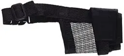 Produktbild: Trixie 19261 Maulkorb mit Netzeinsatz, Polyester, S, schwarz