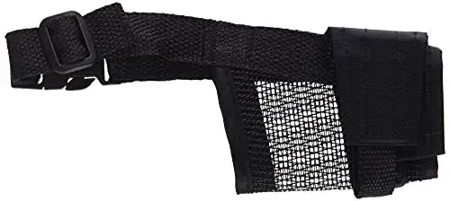 Produktbild: Trixie 19261 Maulkorb mit Netzeinsatz, Polyester, S, schwarz