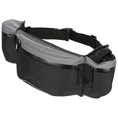 Produktbild: Trixie 3237 Dog Activity Hüfttasche Baggy Belt, Gurt: 62–125 cm, schwarz/grau