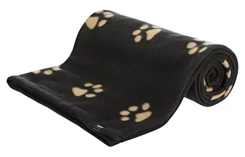 Produktbild: Trixie 37182 Fleecedecke Barney, 150 × 100 cm, schwarz/beige, Large