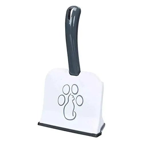 Produktbild: TRIXIE Streuschaufel mit Halter - alle gängigen Streuarten - Halter einfach zu reinigen - Größe L - weiß/grau - 40475