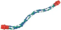 Produktbild: TRIXIE Tau-Sitzstange für Ziervögel - formbare Drahtverstärkung - praktische Schraubbefestigung - reine Baumwolle - beliebig positionierbar - 37 cm/ø 16 mm - 5160