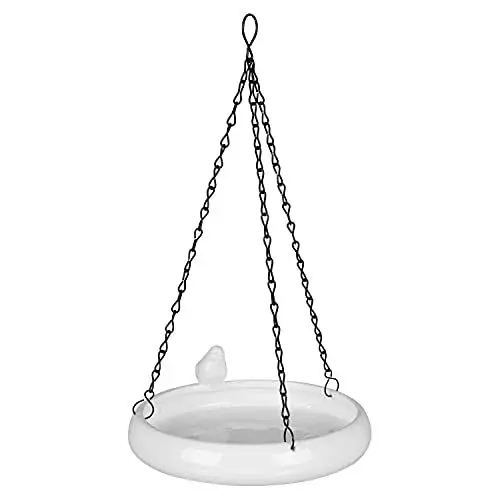 Produktbild: Trixie 55629 Vogeltränke hängend, Keramik, 500 ml/ø 21 cm, weiß