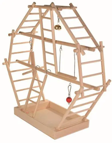 Produktbild: Trixie 5659 Holz-Leiterspielplatz, 44 × 44 × 16 cm