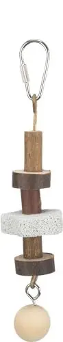 Produktbild: Trixie 58951 Knabberhölzer mit Lavastein, 16 cm