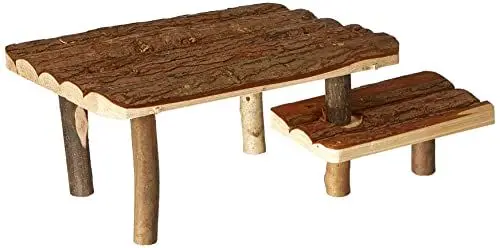 Produktbild: Trixie 62262 Natural Living Unterstand und Liegeplatz m. Treppe, 37 × 17 × 28 cm