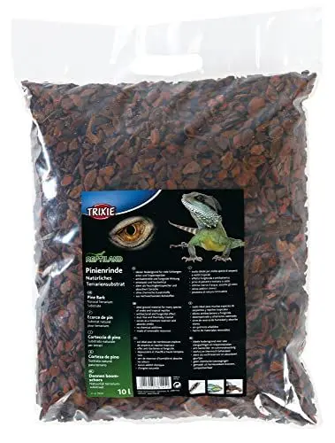 Produktbild: TRIXIE Pinienrinde Terrariensubstrat ideal für Schlangen und Tropenreptilien - 10 Liter - antibakteriell - entstaubt und hocherhitzt - Feuchtigkeitsspeicher - ohne chemische Zusatzstoffe - 76141