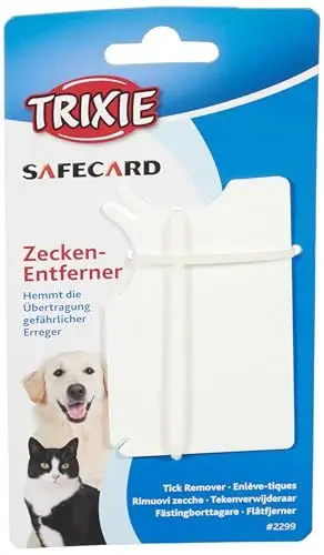 Produktbild: Trixie Safecard Zeckenentferner für Haustiere, 8 x 5 cm, weiß, 1 Stück