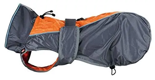 Produktbild: Trixie massiv Regenmantel für Hunde, 25 cm, grau/orange