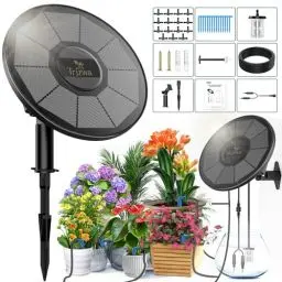 Produktbild: TRJZWA Solar Bewässerungssystem Automatisches Tropfbewässerungs-Kit für Balkon Garten Bewässerungssystem mit Wasserstandserkennung,Solare Bewässerung für 15 Topfpflanzen mit 15m Wasserschlauch