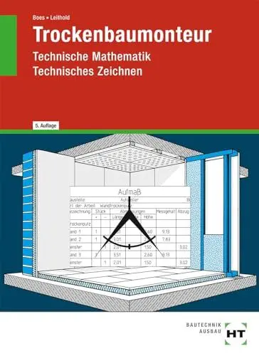 Produktbild: Trockenbaumonteur: Technische Mathematik, Technisches Zeichnen