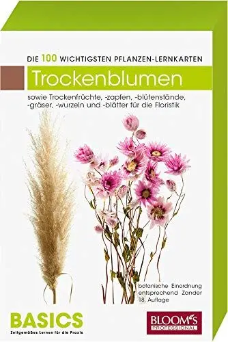 Produktbild: Trockenblumen/Trockenfloralien: Die 100 wichtigsten Pflanzen-Lernkarten