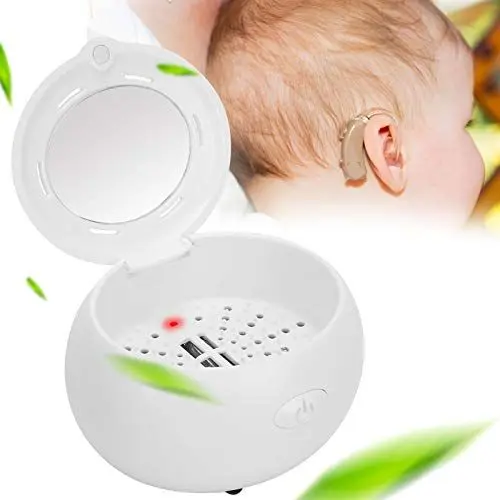 Produktbild: Trockenbox Für Hörgeräte, Hörgeräte Trocknungsgerät, Hörgerätetrockner Und Elektronischer Cochlear trockner Desinfektions sanitizer Und Reinigungsfall Trockenbox