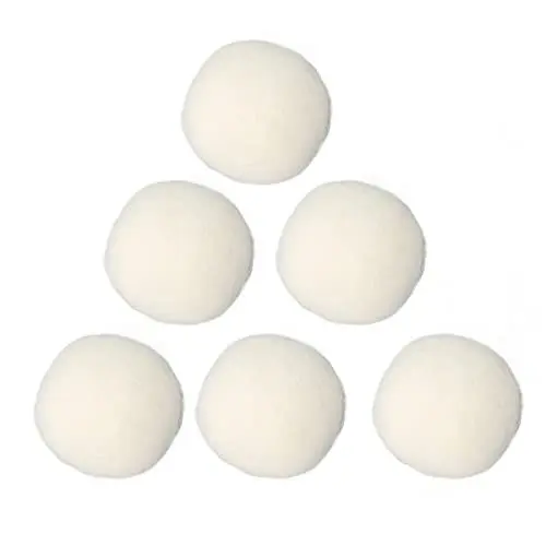 Produktbild: Wolltrocknerbälle, Weichspülerbälle, Statische Reduzierung, Hautfreundlich, 6 Stück, Geruchsentfernung für Kleidung (3cm)