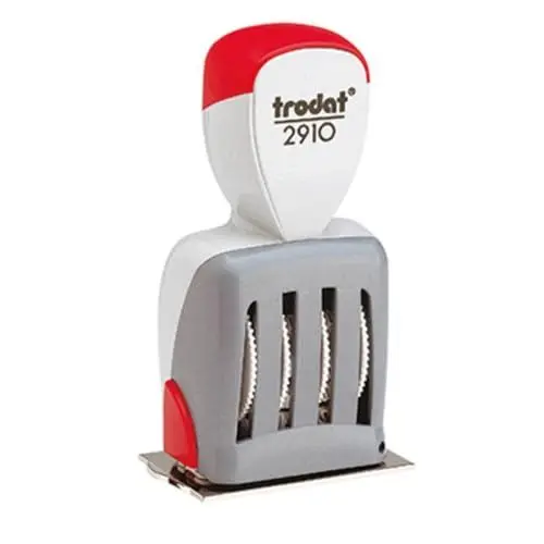 Produktbild: Trodat CLASSIC Datumsstempel 54 x 30 mm (B x H) Lichtgrau, Rot