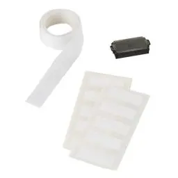 Produktbild: Trodat Deine Dinge Stempel Nachfüllkit / 48 Etiketten / 1 m Bügelvlies/Ersatzkissen schwarz