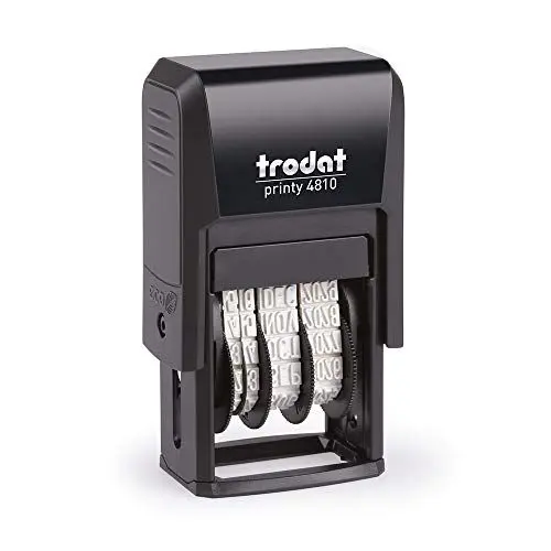 Produktbild: Trodat Printy 4810 Datumsstempel, Monat in Buchstaben, DUT, 3,8 mm, Druckfarbe Schwarz