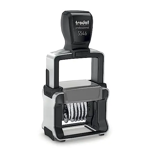 Produktbild: Trodat Professional 5546 Nummernstempel 6 Bänder, Selbstfärbend, 4 mm Schrifthöhe, Abdruck schwarz