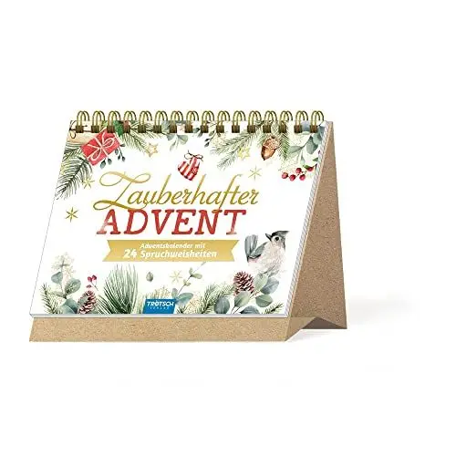 Produktbild: Trötsch Adventskalender zum Aufstellen Zauberhafter Advent - Adventskalender mit 24 Spruchweisheiten: Aufstelladventskalender